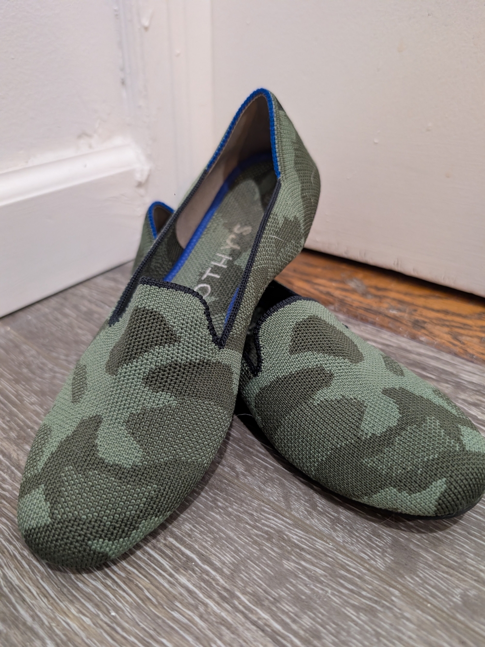 Rothy's The Daily Loafer in Green Camo - Women's Size 5.5